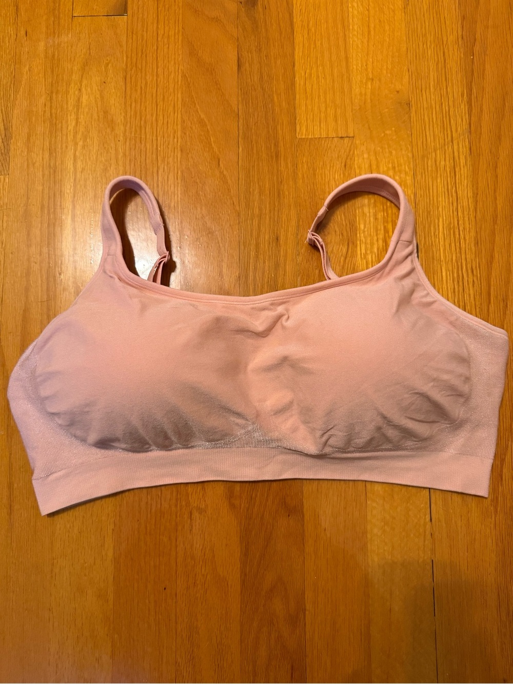 Essentials Blush Pink Seamless Support Bralette